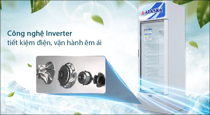 Tủ đông, tủ mát Alaska trang bị công nghệ Inverter có khả năng tiết kiệm điện hiệu quả Tủ đông, tủ mát Alaska trang bị công nghệ Inverter có khả năng tiết kiệm điện hiệu quả