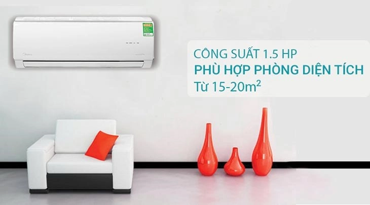 Máy lạnh Midea có đa dạng mức công suất đáp ứng nhiều nhu cầu sử dụng