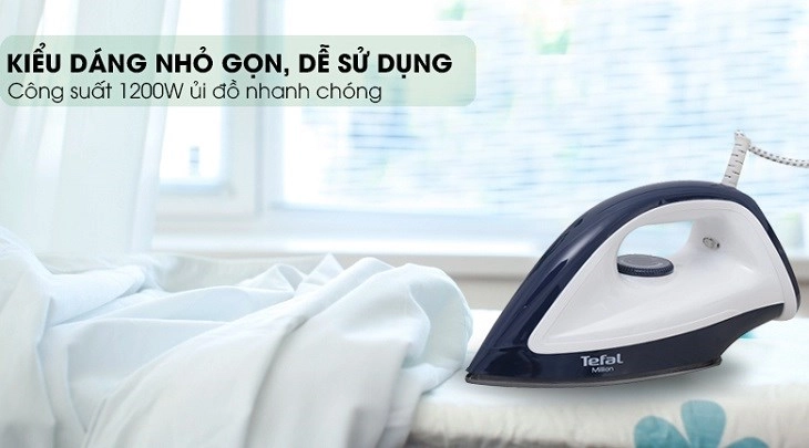 Bàn ủi khô Tefal FS2620LO 1200W sở hữu kiểu dáng nhỏ gọn, dễ sử dụng