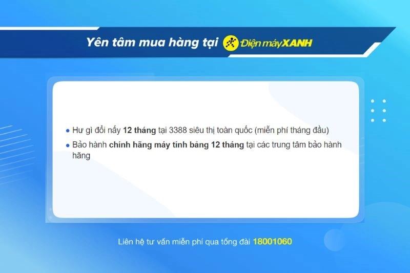 Chính sách bảo hành máy tính bảng Samsung tại Điện máy XANH
