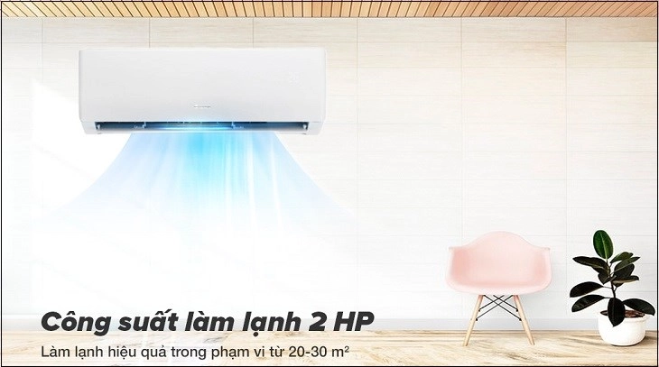 Máy lạnh 2 chiều 2 HP Gree GWH18PD-K6D1P4 phù hợp cho không gian từ 20 - 30 m2