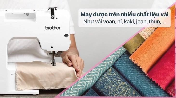 Máy may cơ gia đình Brother AS2730S hỗ trợ may được trên nhiều chất liệu vải
