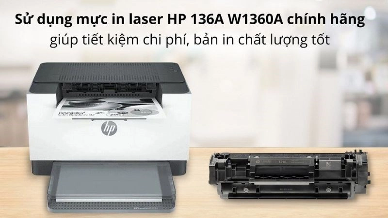 Hộp mực in laser HP 136A W1360A Đen là sản phẩm chính hãng của HP với thiết kế độc đáo và hiệu suất in ấn cao