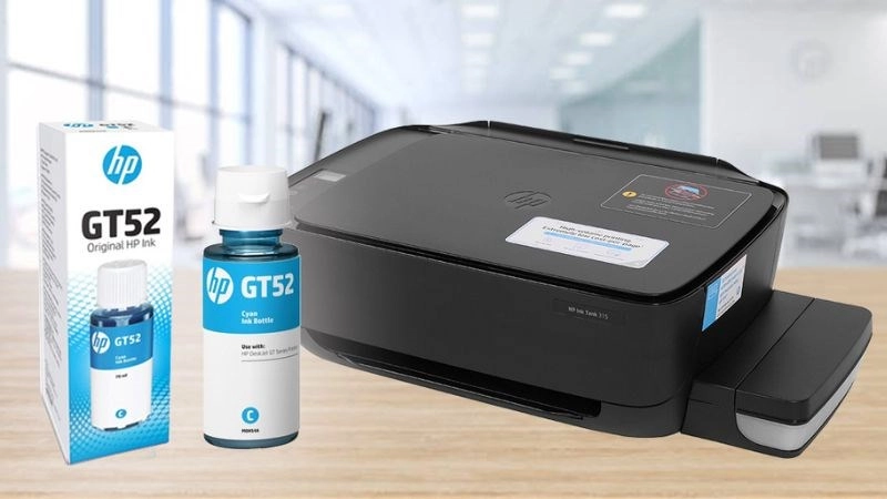 Mực in phun HP GT52 Xanh Original Ink Bottle_M0H54AA được thiết kế với hệ thống bơm mực thông minh giúp tiết kiệm chi phí in ấn cũng như bảo vệ môi trường.