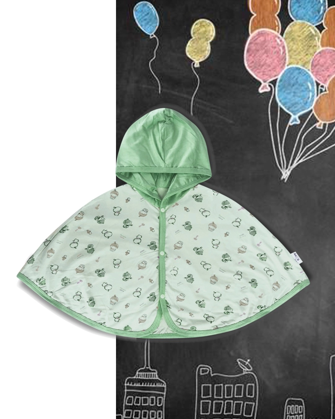 Áo choàng cánh dơi in họa tiết BabyMommy - màu ngẫu nhiên-1