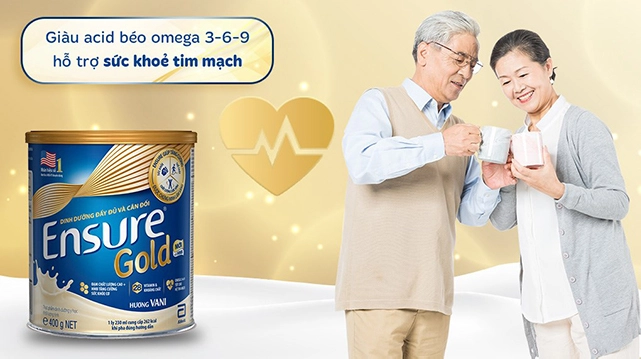 Omega - Sữa bột Ensure Gold hương vani 400g