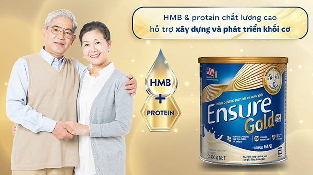 HMB - Sữa bột Ensure Gold hương vani 400g