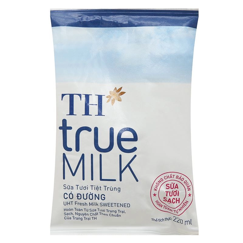 Sữa tươi TH true MILK có đường 220 ml (từ 1 tuổi)-1