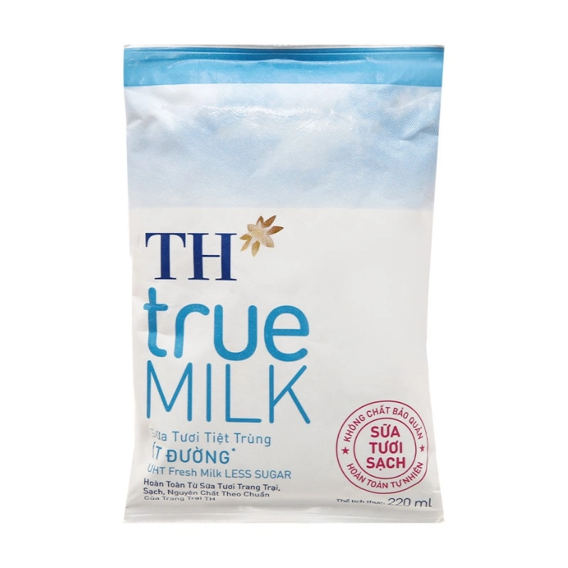 Sữa tươi TH true MILK ít đường 220 ml-0