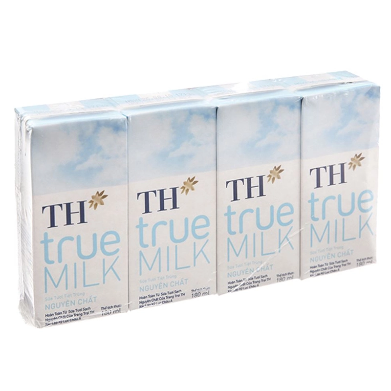 Lốc 4 hộp sữa tươi TH true MILK không đường 180 ml-2