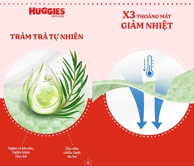 Tã quần Huggies Skincare size M 48 miếng (6 - 11 kg) - Bề mặt