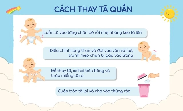 Tã quần Molfix thiên nhiên size XXL 56 miếng (15 - 25 kg) - Hướng dẫn sử dụng