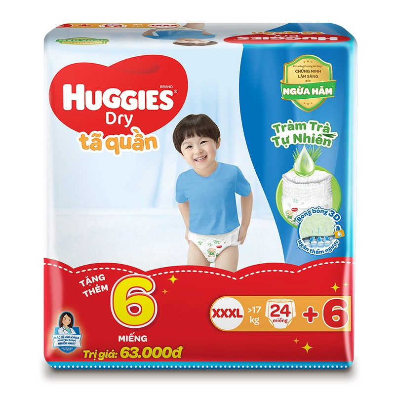 T qu n Huggies Dry size XXXL 24 6 mi ng ch t l ng an to n