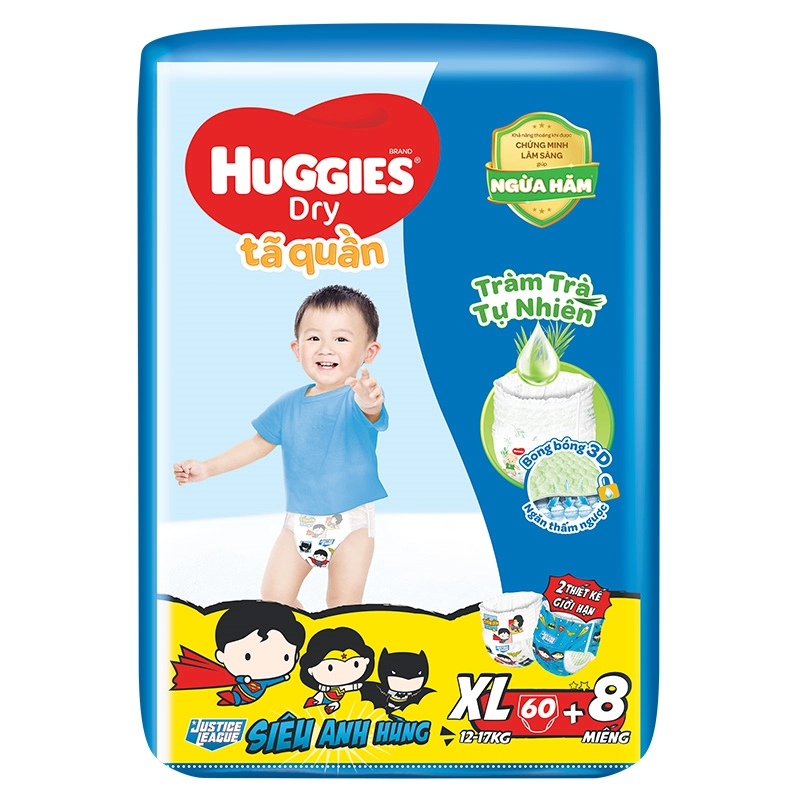Tã quần Huggies Dry cực đại size XL 68 miếng (12 - 17 kg)-1