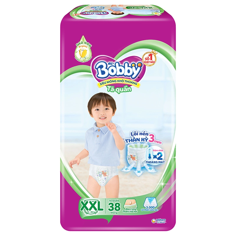 Tã quần Bobby size XXL 38 miếng (15 - 25 kg)-1