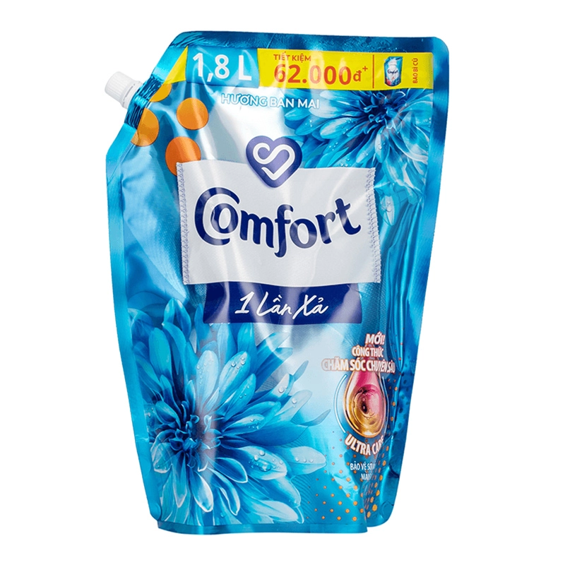 Nước xả Comfort 1 Lần Xả hương ban mai túi 1.8 lít-1