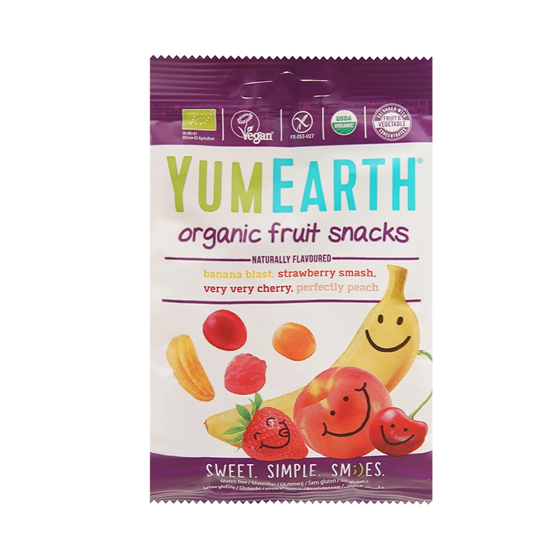 Kẹo dẻo YumEarth Organic Fruit Snack 4 hương trái cây gói 50g (từ 3 tuổi)-1
