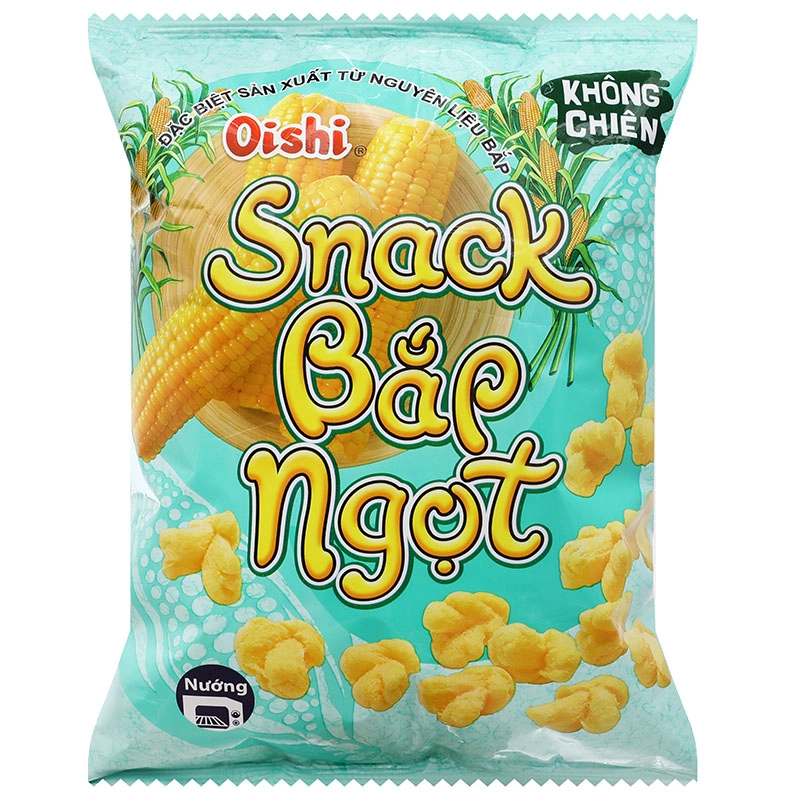 Snack Oishi bắp giòn tan, thơm lừng vị bắp kích thích vị giác - AVAKids.com