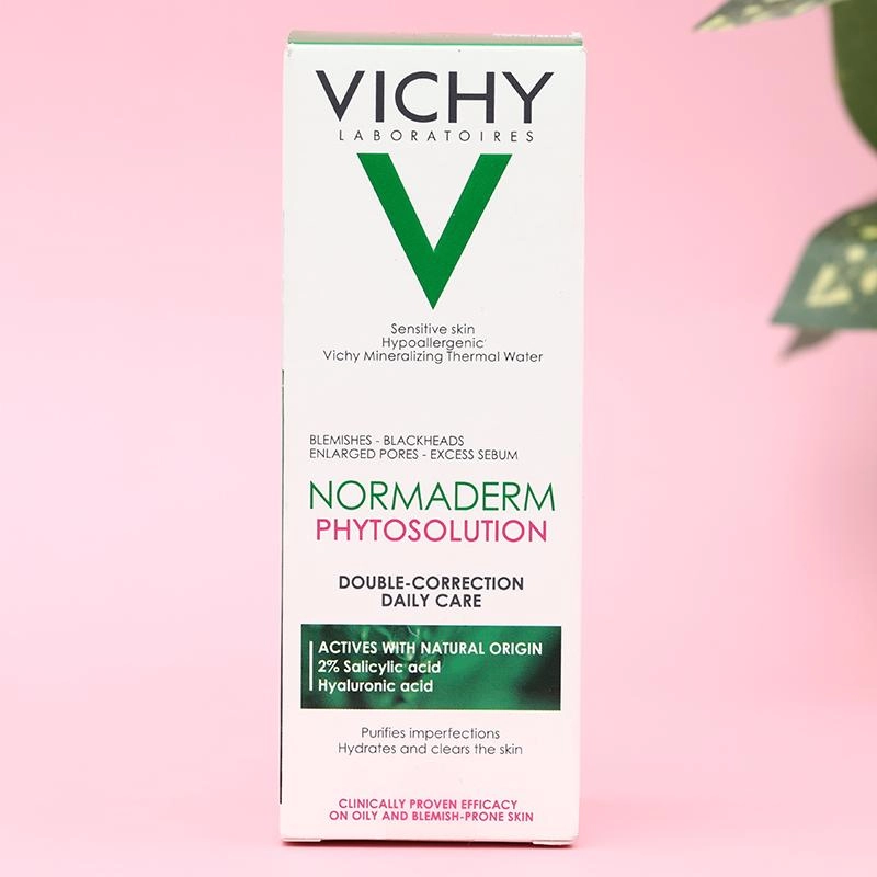 Gel sữa giảm mụn và che khuyết điểm cho da mụn Vichy Normaderm  Phytosolution 50 ml - 