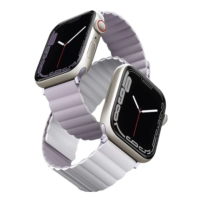 Dây silicone Apple Watch 42/44/45mm UniQ-Revix Reversible Magnetic... với tính năng đảo ngược là lựa chọn tuyệt vời cho những người yêu thích thay đổi phong cách thường xuyên. Với thiết kế đầy màu sắc và chất liệu silicone êm ái, bạn sẽ tự tin diện Apple Watch của mình ở bất kì sự kiện nào.