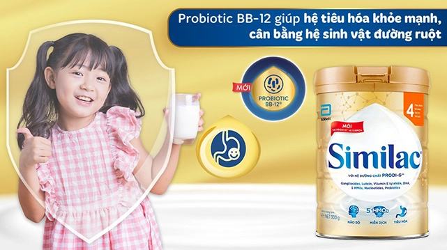 Probiotics - Sữa bột Similac 5G số 4 900g (2 - 6 tuổi) Probiotics - Sữa bột Similac 5G số 4 900g (2 - 6 tuổi)