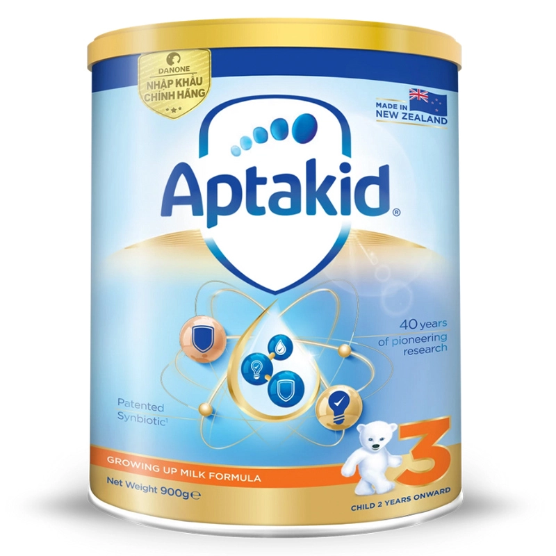 Sữa bột Aptakid Growing Up Milk Formula số 3 vị nhạt thanh 900g (từ 2 tuổi)-1