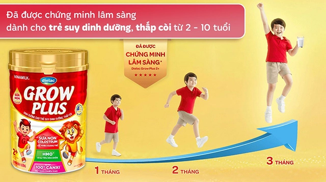 Độ tuổi - Sữa bột Dielac Grow Plus 2+ 850g (2 - 10 tuổi)