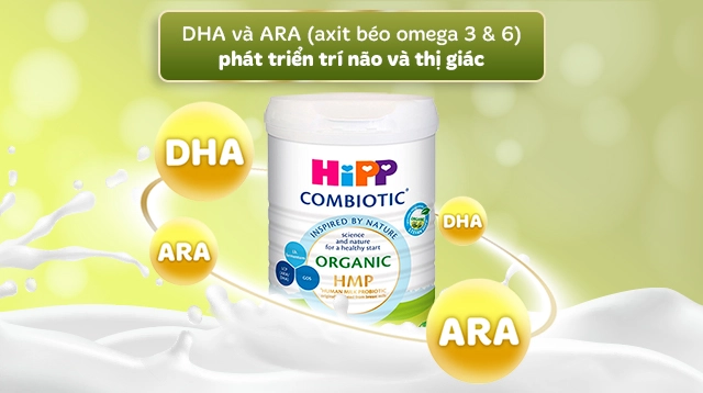 Sữa bột HiPP Organic Combiotic số 1 800g (0 - 6 tháng) - DHA & ARA