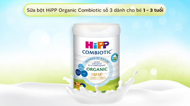 Sữa bột HiPP Organic Combiotic số 3 800g (1 - 3 tuổi) - Độ tuổi