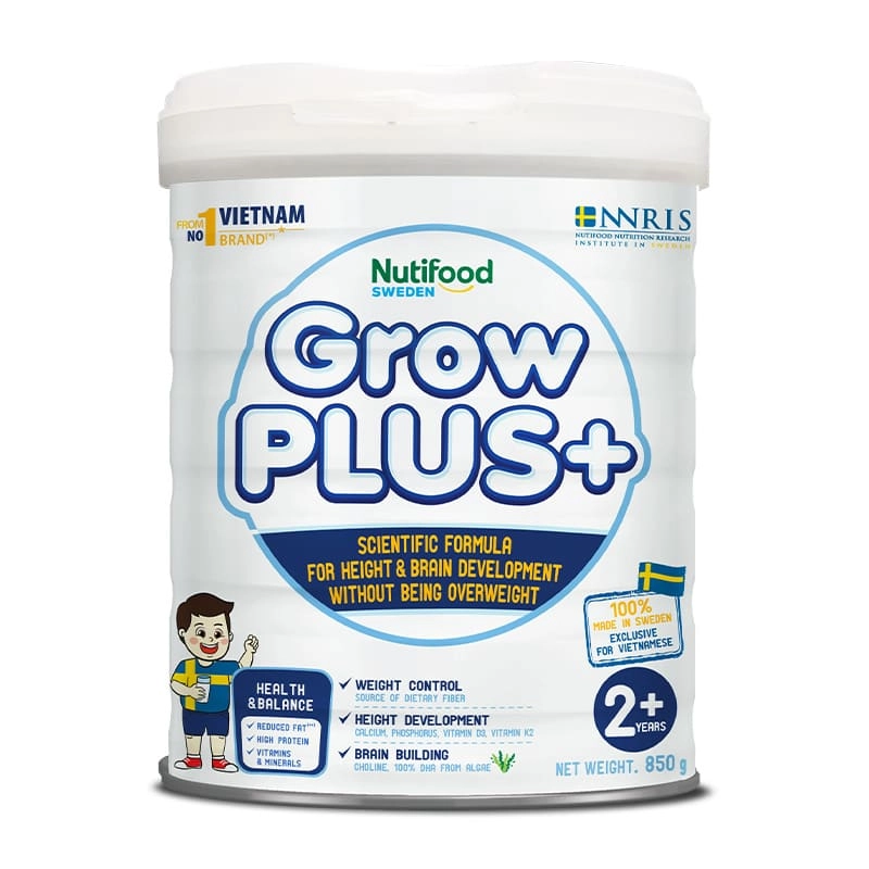 Sữa bột Nutifood GrowPLUS+ 850g (từ 2 tuổi)-1