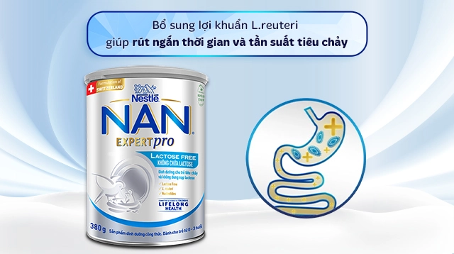 Sữa bột NAN Expert Pro Lactose Free 400g (0 - 3 tuổi) - Lợi khuẩn