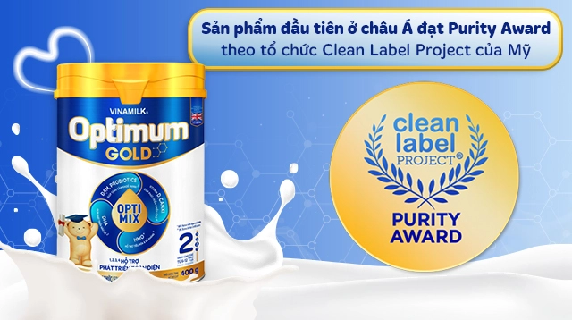 Sữa bột Vinamilk Optimum Gold số 2 400g - Purity Award