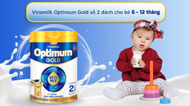 Sữa bột Vinamilk Optimum Gold số 2 400g - Độ tuổi
