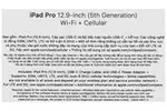 iPad Pro M1 12.9 inch WiFi Cellular 2TB (2021) - Chính hãng, có
