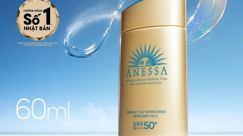 10 loại kem chống nắng toàn thân cần phải có trong mùa hè này 6 Kem chống nắng chống nước Anessa Perfect UV Skincare Milk SPF 50+ PA++++