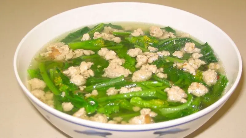 Cải bó xôi trộn
