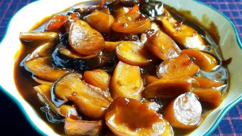 Nấm đùi gà kho nước tương