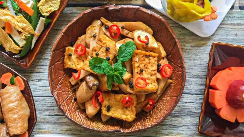 Nấm đùi gà kho me