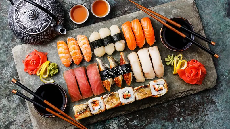 Những miếng sushi thật ngon lành