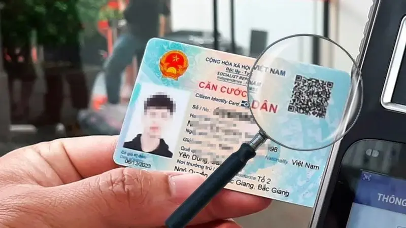 Tra cứu bằng mã QR trên thẻ CCCD gắn chip