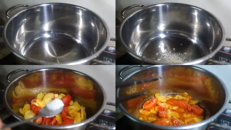 Xào thơm với cà chua trong 3 phút