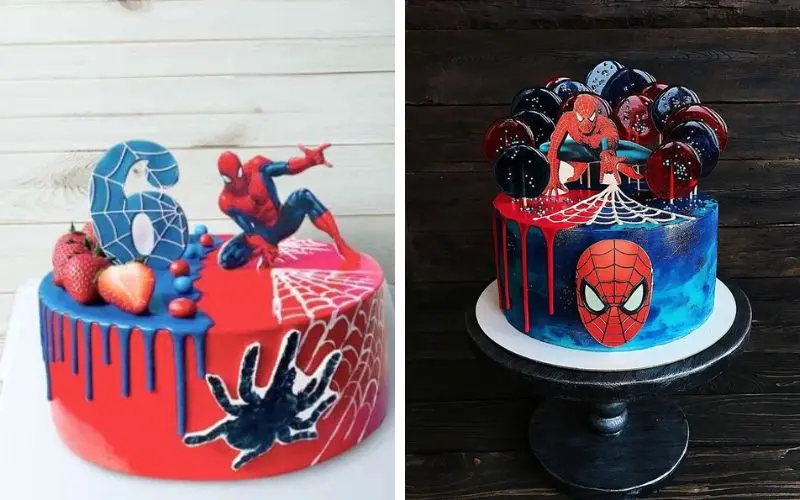 Mẫu bánh siêu anh hùng người nhện cho bé trai