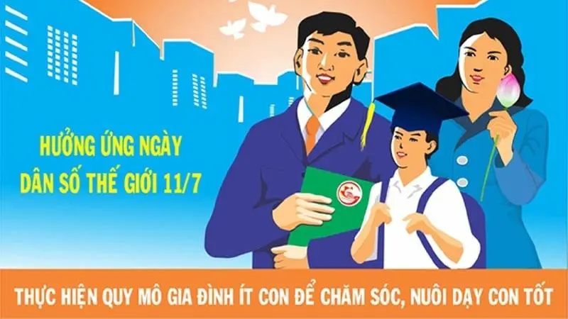 Áp phích cổ động, tuyên truyền cho ngày Dân số Thế giới