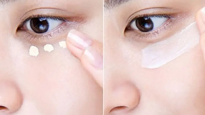 Sử dụng kem dưỡng mắt