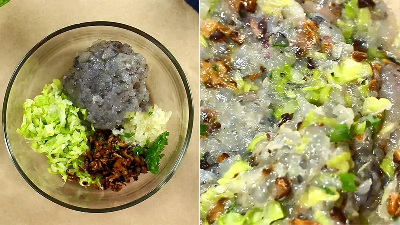 Bước 4: Nặn bánh và hấp