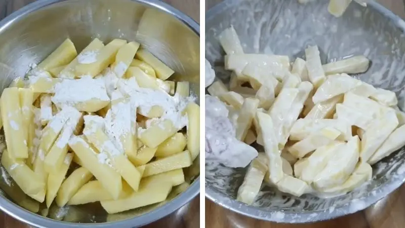 Cách làm khoai tây chiên lát mỏng