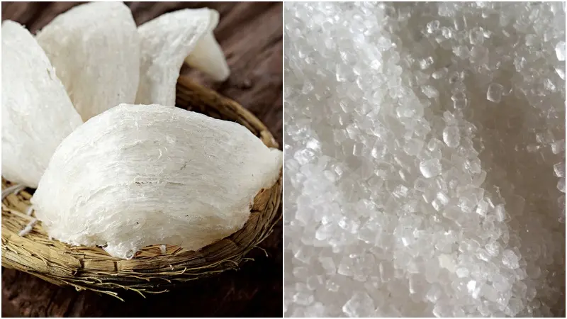 Nguyên liệu để chưng yến với bếp ga, chảo hoặc nồi thông thường