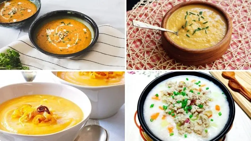 Cháo khoai lang đậu xanh