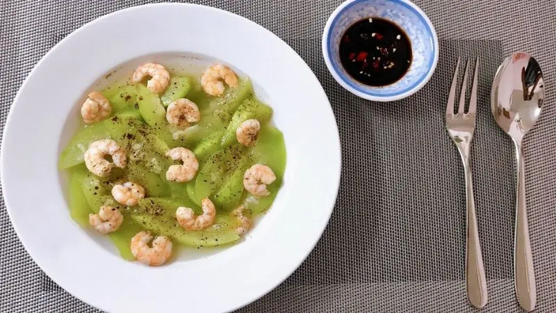 Bầu xào thịt bò