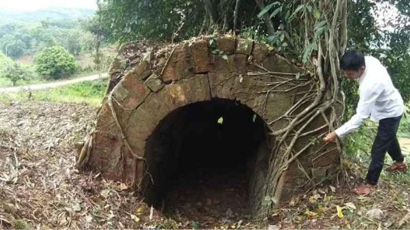 Remains of the bunker of the French Fort relic site